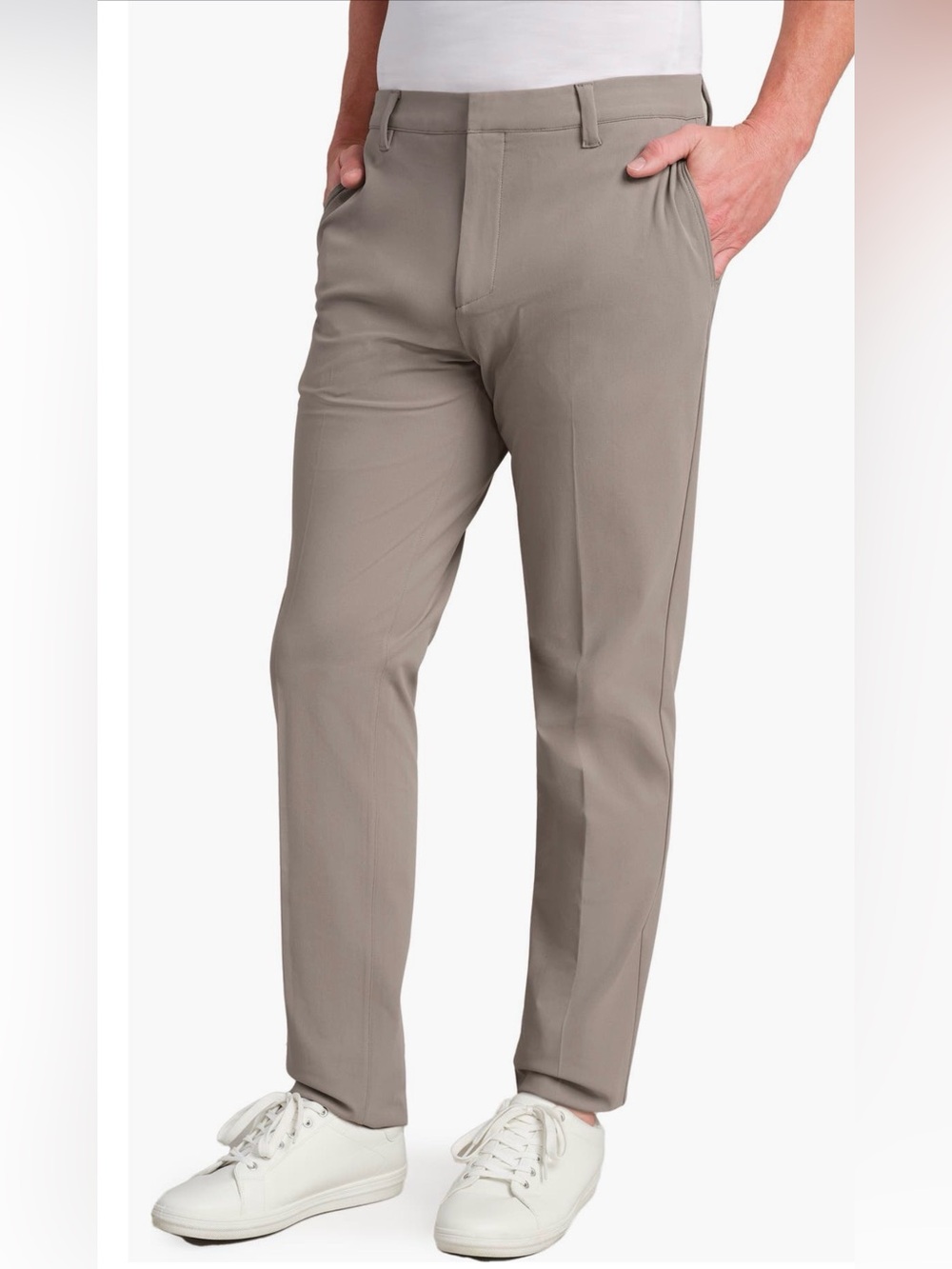 Rhone Commuter Pro Slim Fit Pants | 33 x 33 | Foggy Taupe